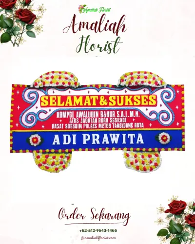 Karangan Bunga Ucapan Selamat di Simolawang